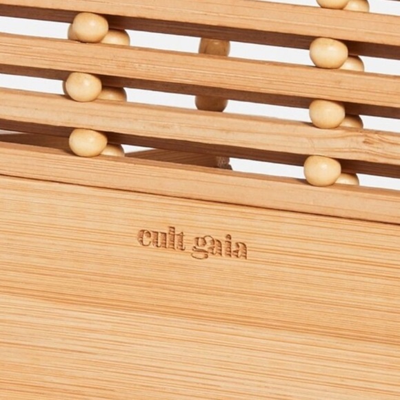 CULT GAIA
Ark Cutout Bamboo Flap Crossbody Bag In Natural NWT $260 fall  purse - Picture 3 of 11